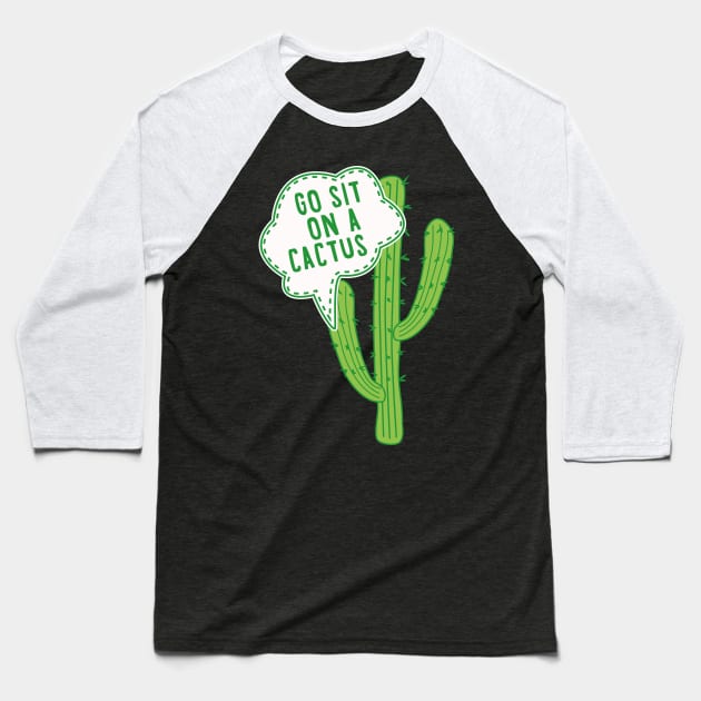 Funny cactus | cacti memes shirt | cactu jokes Baseball T-Shirt by OutfittersAve